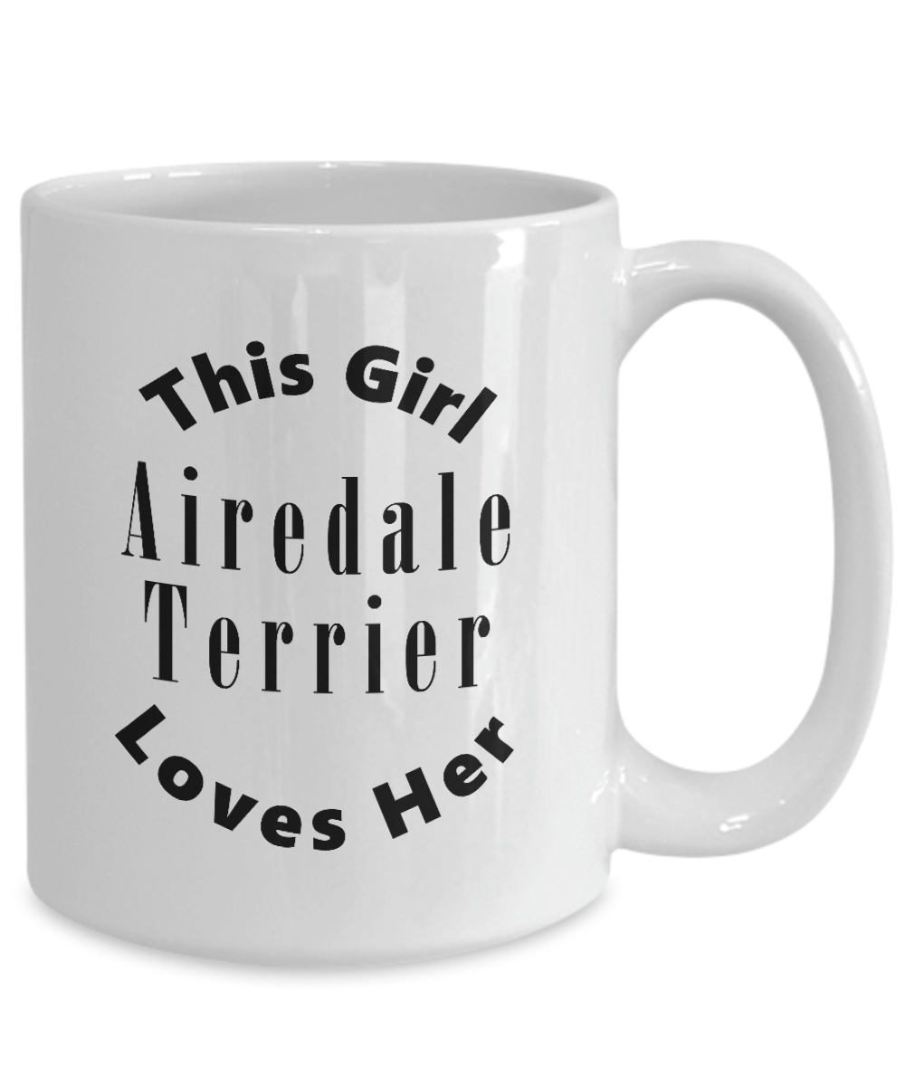 Airedale Terrier v2c - 15oz Mug