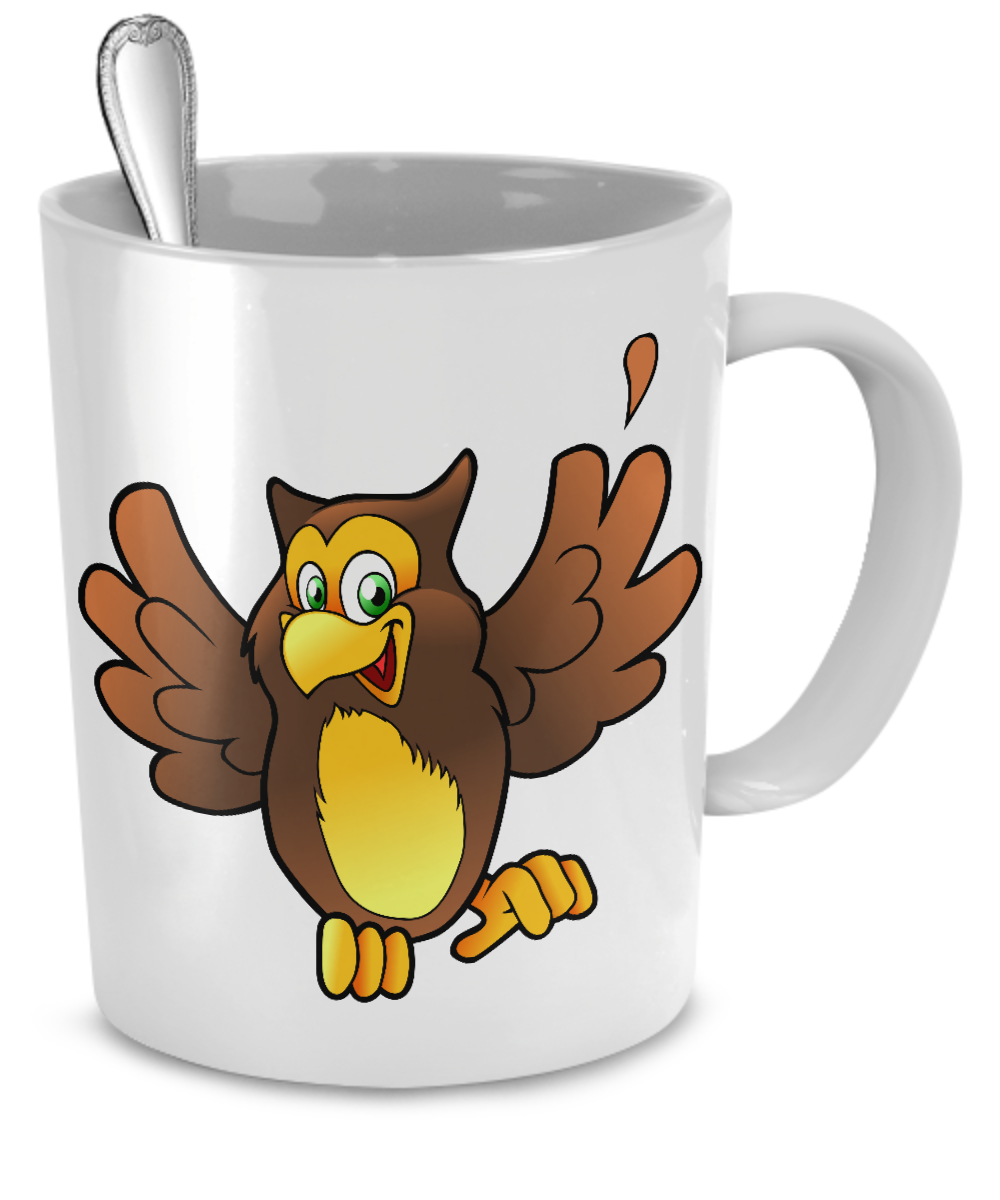 Happy Owl - 11oz Mug - Unique Gifts Store