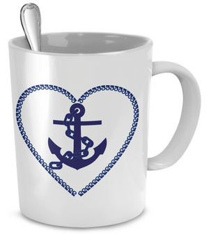 Nautical Heart - 11oz Mug - Unique Gifts Store