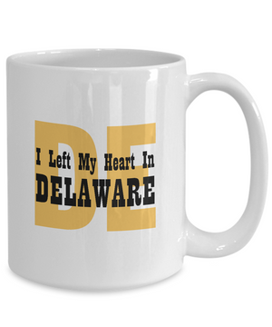 Heart In Delaware - 15oz Mug - Unique Gifts Store