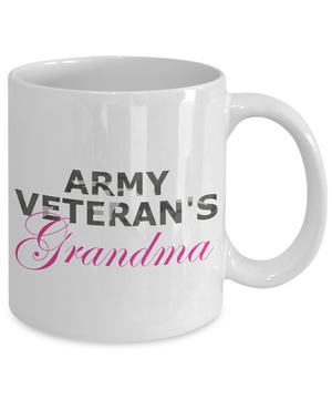 Army Veteran's Grandma - 11oz Mug - Unique Gifts Store