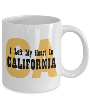 Heart In California - 11oz Mug - Unique Gifts Store
