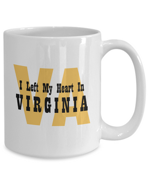 Heart In Virginia - 15oz Mug