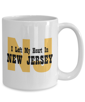 Heart In New Jersey - 15oz Mug