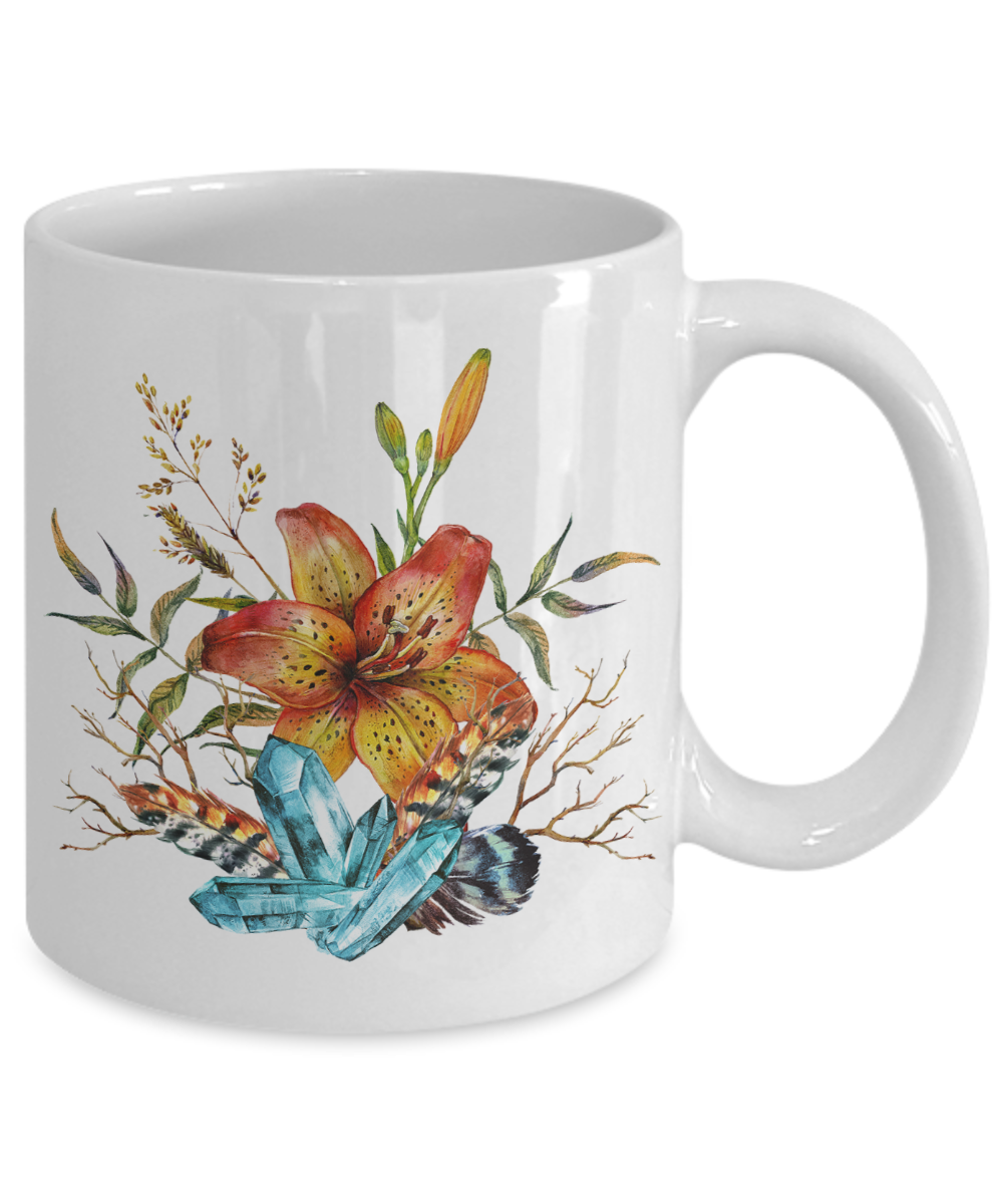 Tiger Lily Bouquet - 11oz Mug - Unique Gifts Store