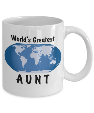 World's Greatest Aunt - 11oz Mug - Unique Gifts Store