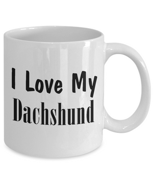 Love My Dachshund - 11oz Mug - Unique Gifts Store