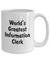 World's Greatest Information Clerk v2 - 15oz Mug