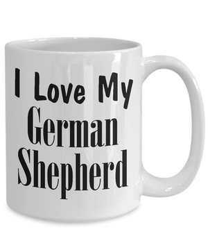 Love My German Shepherd - 15oz Mug