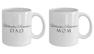 Labrador Retriever Mom & Dad - Set Of 2 11oz Mugs - Unique Gifts Store