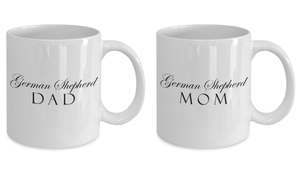 German Shepherd Mom & Dad - Set Of 2 11oz Mugs - Unique Gifts Store