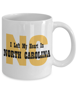 Heart In North Carolina - 11oz Mug