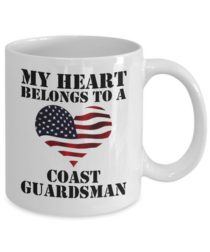 My Heart Belongs To a Coast Guardsman - 11oz Mug - Unique Gifts Store