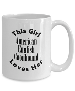 American English Coonhound v2c - 15oz Mug