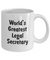World's Greatest Legal Secretary - 11oz Mug
