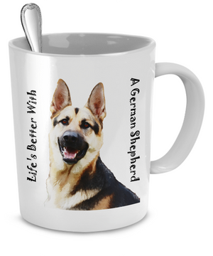 It's Better With A German Shepherd - 11oz Mug - Unique Gifts Store