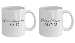 Golden Retriever Mom & Dad - Set Of 2 11oz Mugs - Unique Gifts Store