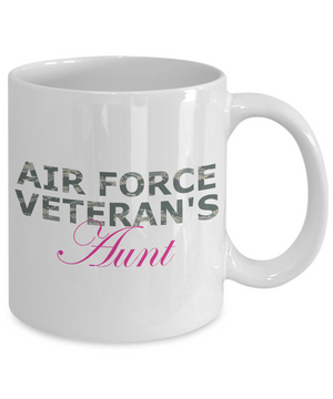 Air Force Veteran's Aunt - 11oz Mug - Unique Gifts Store