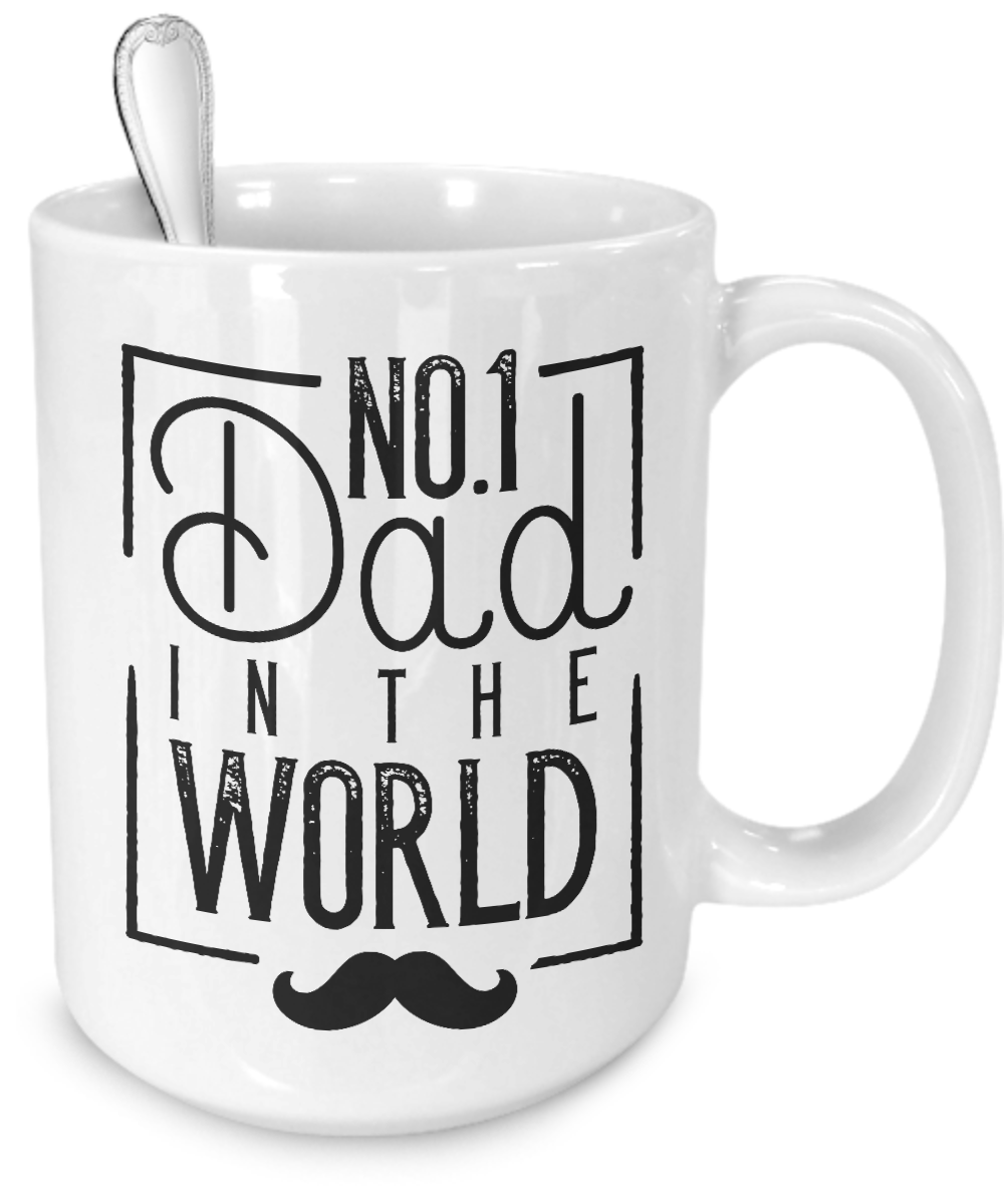 No 1 Dad In The World - 15oz Mug - Unique Gifts Store