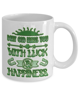 Luck And Happiness Blessing - 11oz Mug - Unique Gifts Store
