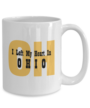 Heart In Ohio - 15oz Mug