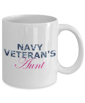Navy Veteran's Aunt - 11oz Mug - Unique Gifts Store