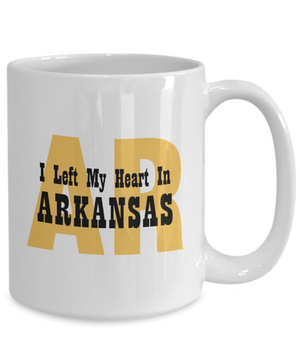Heart In Arkansas - 15oz Mug
