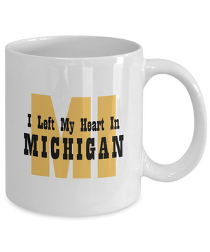 Heart In Michigan - 11oz Mug