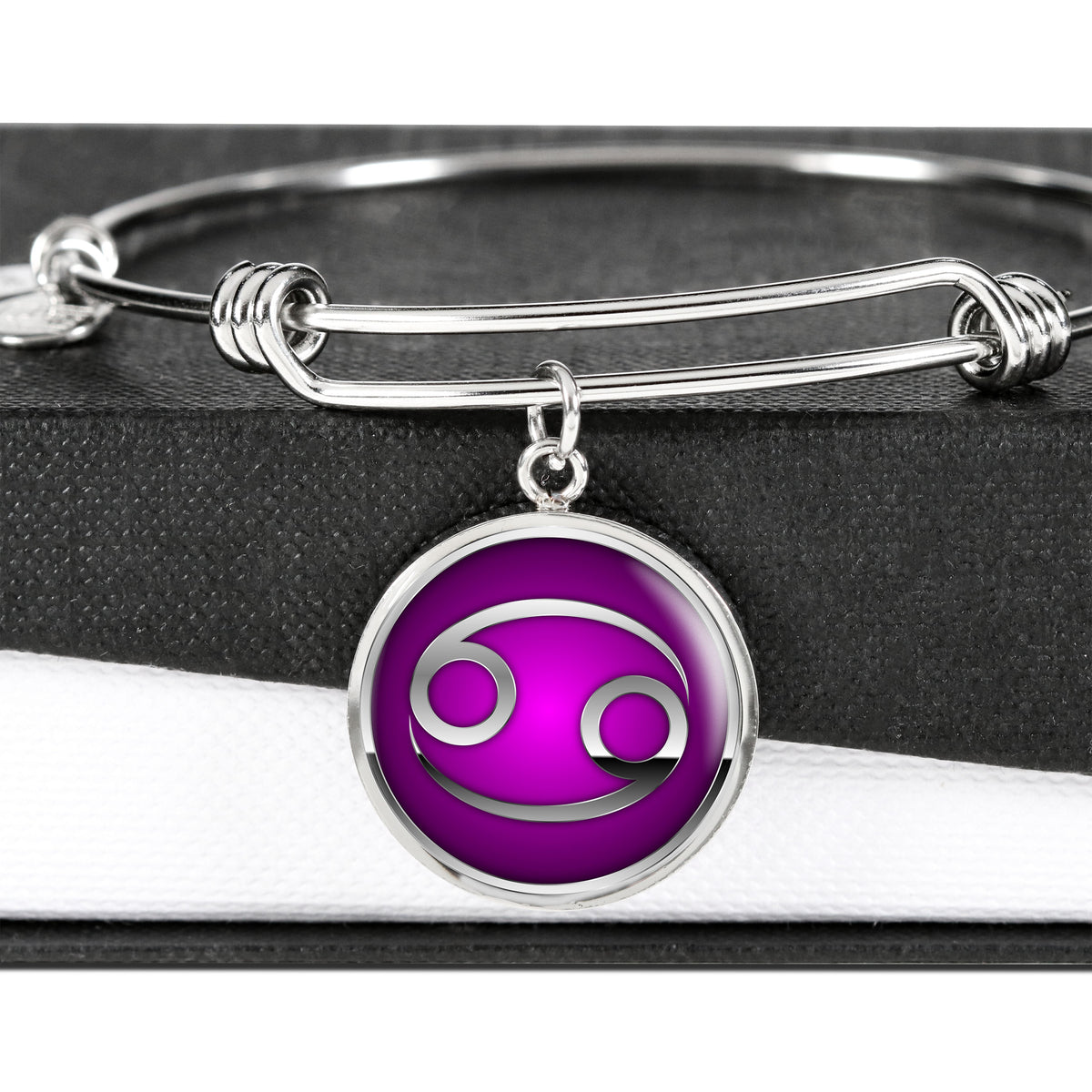 Zodiac Sign Cancer v2 - Bangle Bracelet