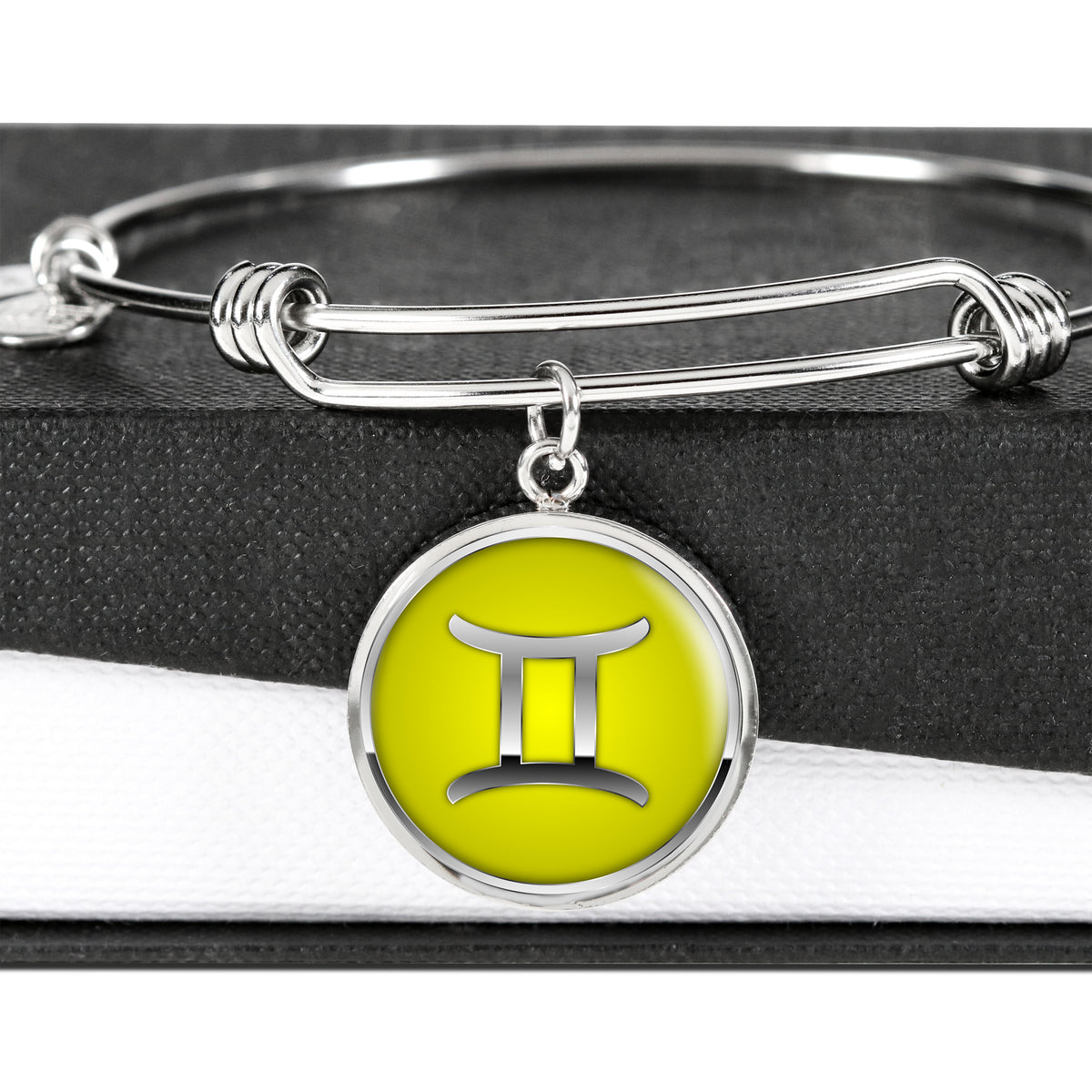 Zodiac Sign Gemini v2 - Bangle Bracelet