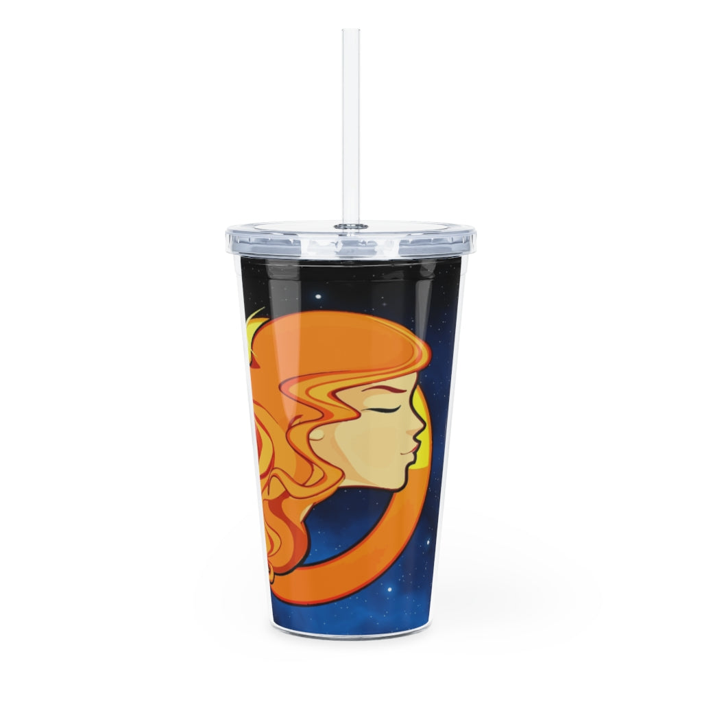 Zodiac Sign Gemini - 20oz Plastic Tumbler with Straw