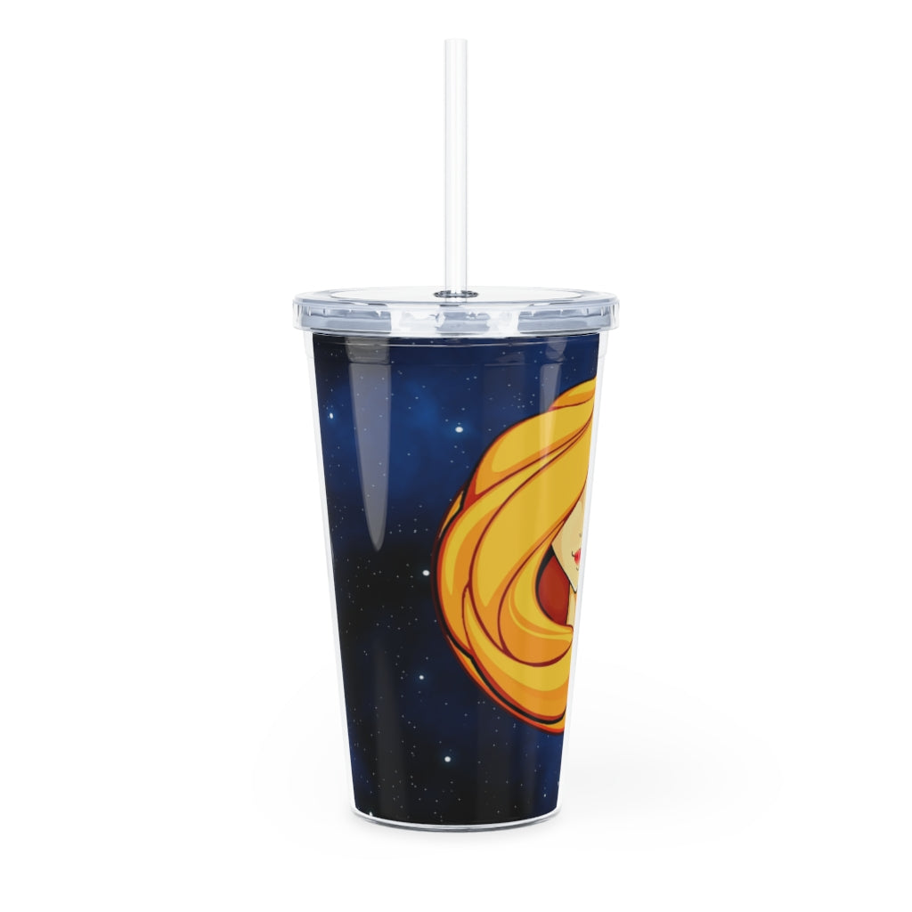 Zodiac Sign Virgo - 20oz Plastic Tumbler with Straw