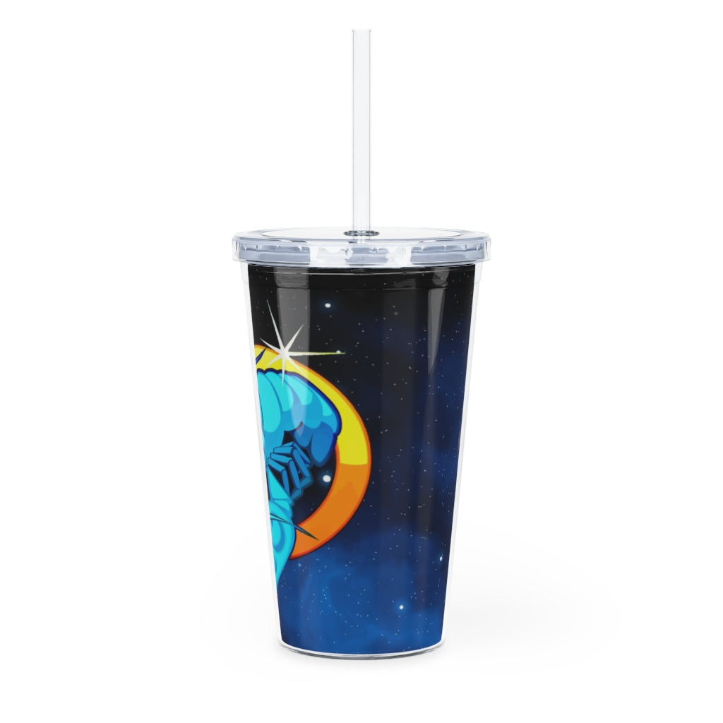 Zodiac Sign Cancer - 20oz Plastic Tumbler with Straw