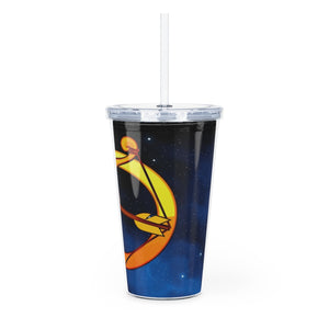Zodiac Sign Sagittarius - 20oz Plastic Tumbler with Straw