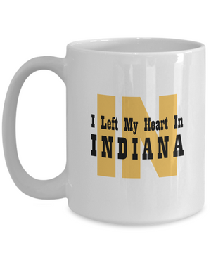 Heart In Indiana - 15oz Mug
