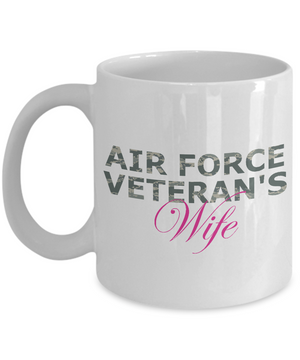 Air Force Veteran's Wife - 11oz Mug - Unique Gifts Store