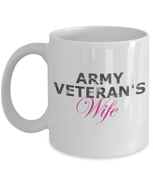 Army Veteran's Wife - 11oz Mug - Unique Gifts Store