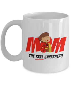 Mom - The Real Superhero - 11oz Mug
