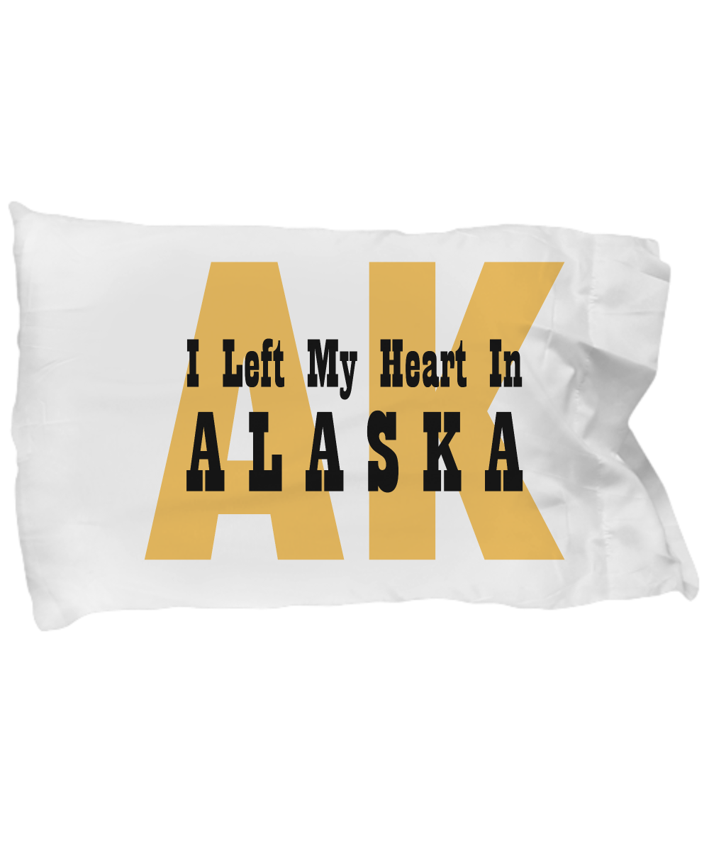 Heart In Alaska - Pillow Case - Unique Gifts Store
