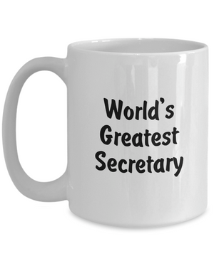 World's Greatest Secretary v2 - 15oz Mug