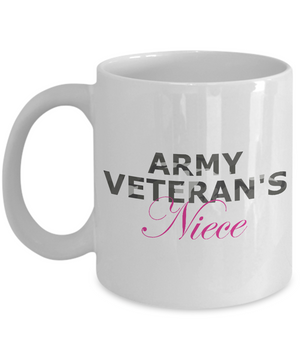 Army Veteran's Niece - 11oz Mug - Unique Gifts Store