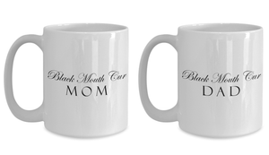 Black Mouth Cur Mom & Dad - Set Of 2 15oz Mugs