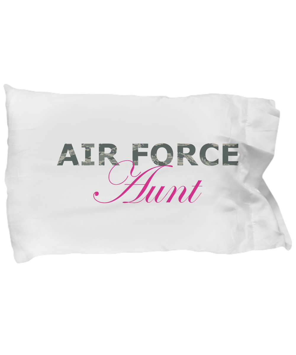 Air Force Aunt - Pillow Case - Unique Gifts Store