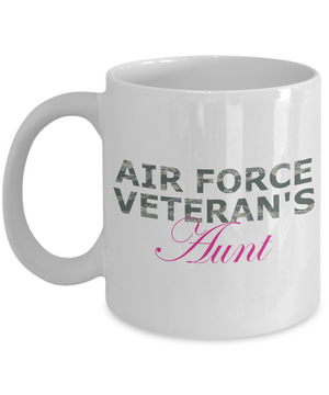 Air Force Veteran's Aunt - 11oz Mug - Unique Gifts Store