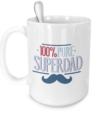 Pure Super Dad v3 - 15oz Mug - Unique Gifts Store