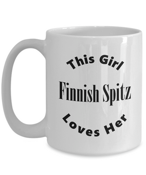 Finnish Spitz v2c - 15oz Mug