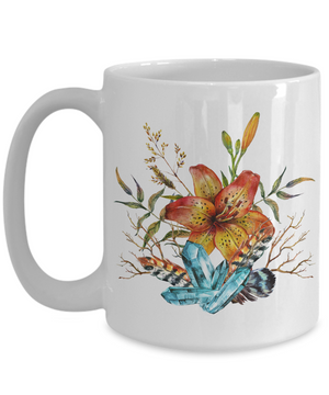 Tiger Lily Bouquet - 15oz Mug - Unique Gifts Store