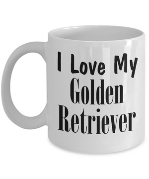 Love My Golden Retriever - 11oz Mug - Unique Gifts Store