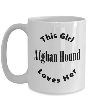 Afghan Hound v2c - 15oz Mug