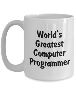 World's Greatest Computer Programmer - 15oz Mug